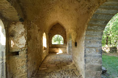 Esconjuradero of church of Asin de Broto  Huesca  province  Aragon  Spain 