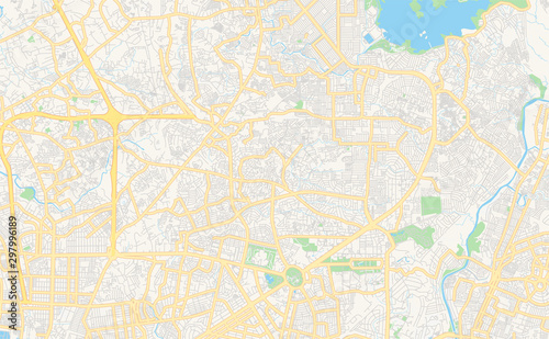 Printable street map of Quezon City  Philippines