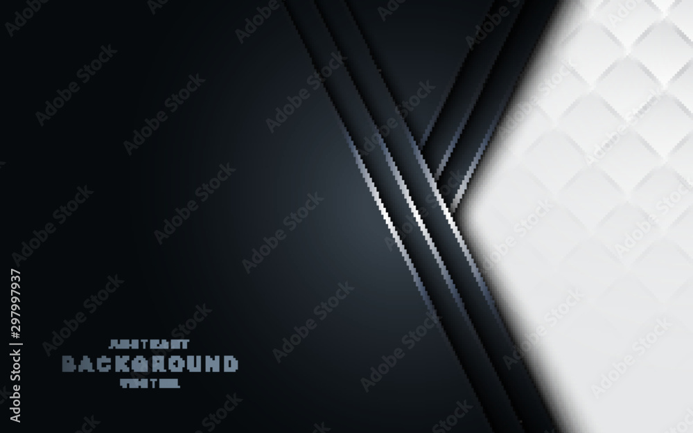 Modern dark abstract background overlay paper with blank space for your text, green sheets of paper, vector illustration Modern dark abstract background overlay paper with blank space for your text, green sheets of paper, vector illustration
