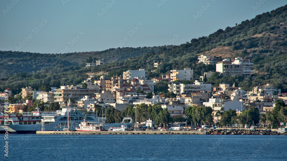 Panorama of Loutra Edipsou Evia Island