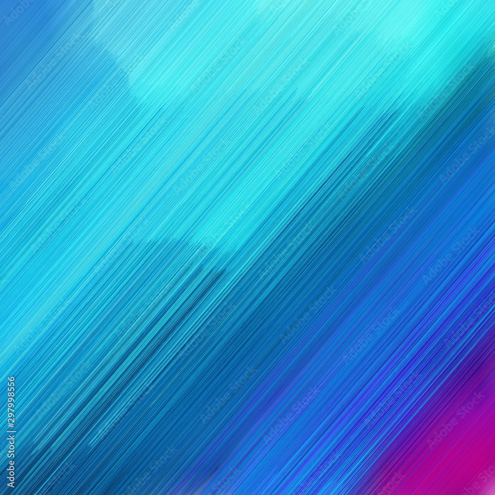 futuristic concept of diagonal motion speed lines with medium turquoise, turquoise and dark slate blue colors. good as background or backdrop wallpaper. square graphic with strong color