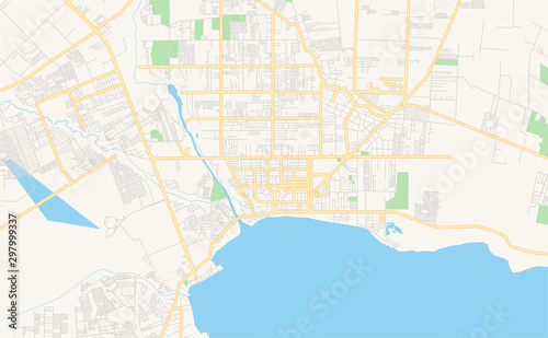 Printable street map of General Santos  Philippines