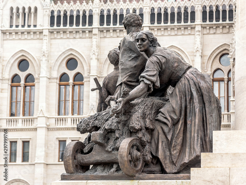 Monument for Istvan Tisza in Budapest.