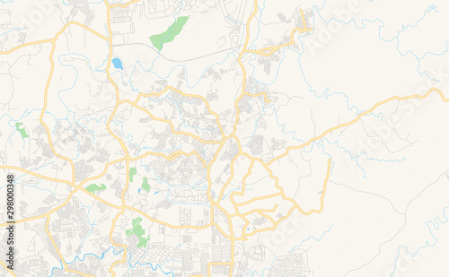Printable street map of San Jose del Monte, Philippines photo