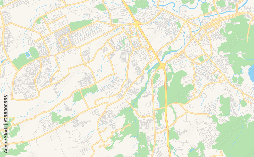 Printable street map of Calamba, Philippines