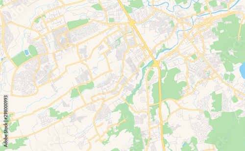 Printable street map of Calamba  Philippines
