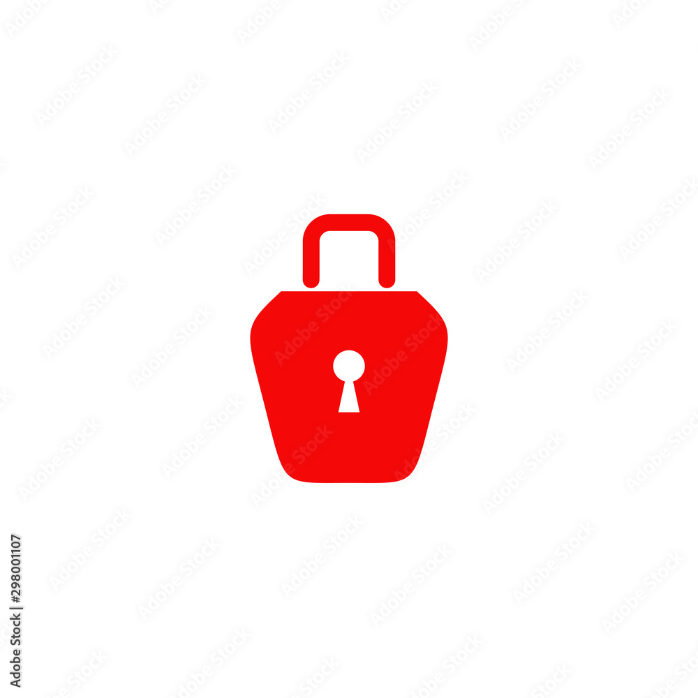 Padlock icon logo design vector illustration template Padlock icon logo design vector illustration template