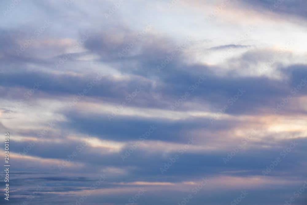 sky with clouds at sunrise