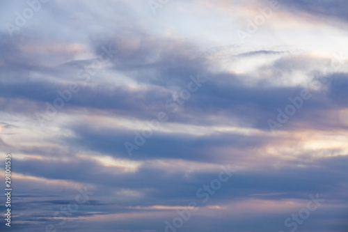 sky with clouds at sunrise