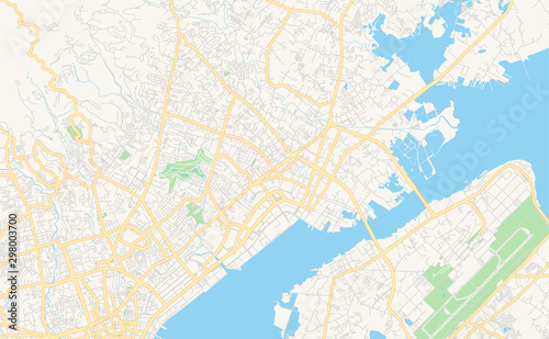 Printable street map of Mandaue, Philippines photo