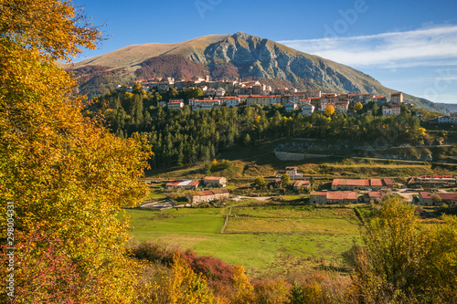 Located in a splendid natural amphitheater, surrounded by lush mountains rich in woods, Opi still retains the characteristics of an ancient medieval village in Abruzzo photo