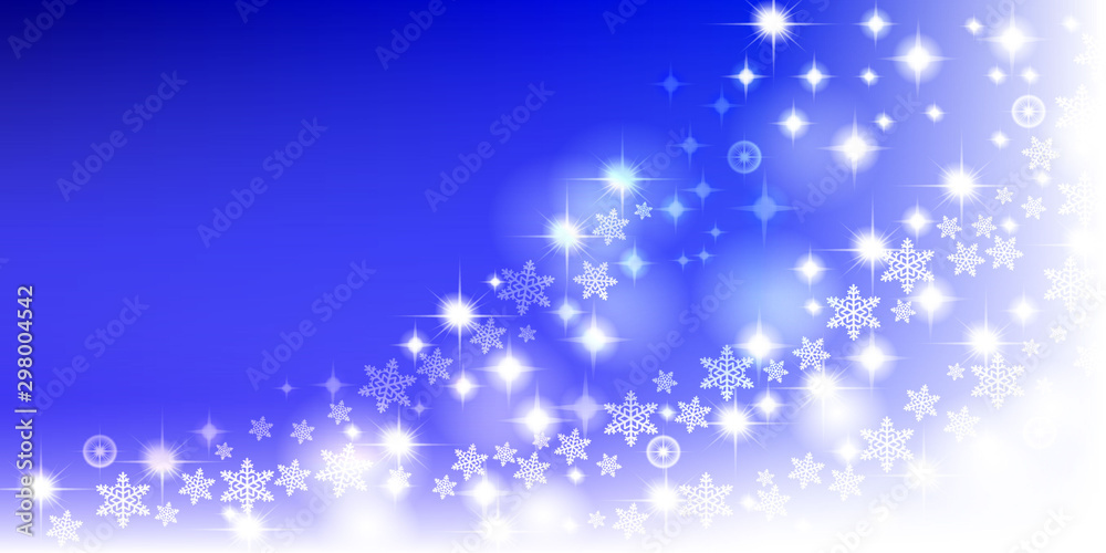クリスマス背景 青い背景と雪とイルミネーション Stock Illustration Adobe Stock クリスマス背景 青い背景と雪とイルミネーション Stock Illustration Adobe Stock