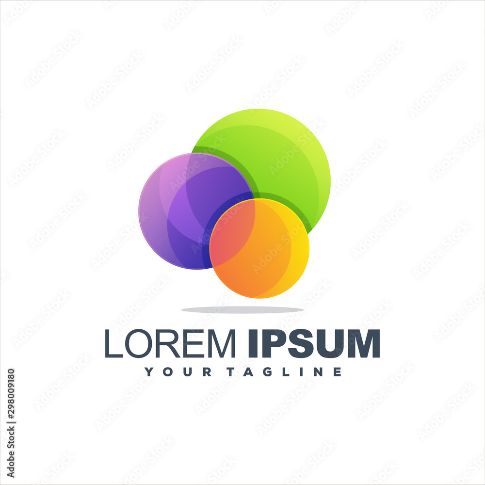 awesome gradient circle logo design awesome gradient circle logo design