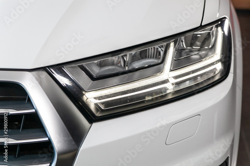 car headlight detail
