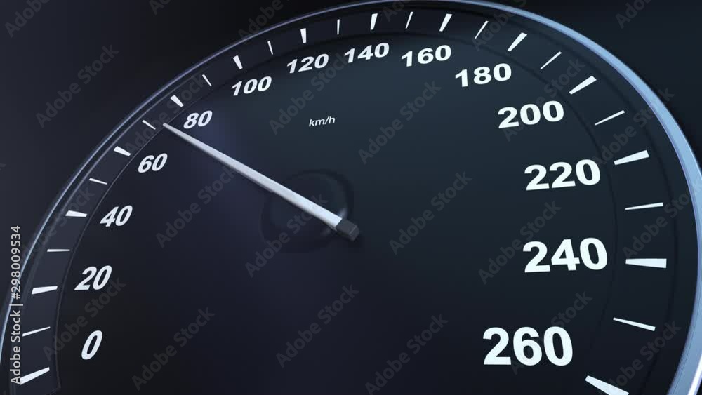 Car Speedometer Macroplane Gaining Speed Car Speedometer Macroplane Gaining Speed