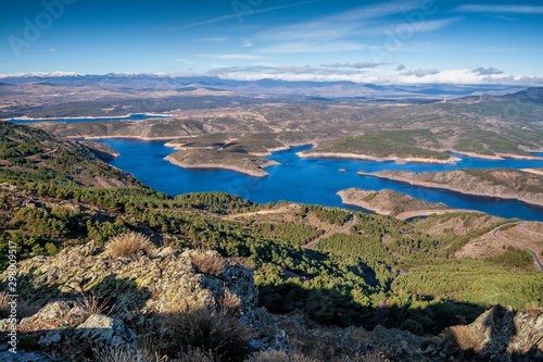 Embalse del Atazar desde la Sierra de Patones. Madrid.. España. Europa. photo