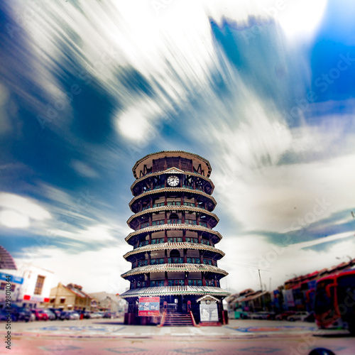 Teluk Intan, Perak - October 20th 2019 : The Leaning Tower of Teluk Intan photo