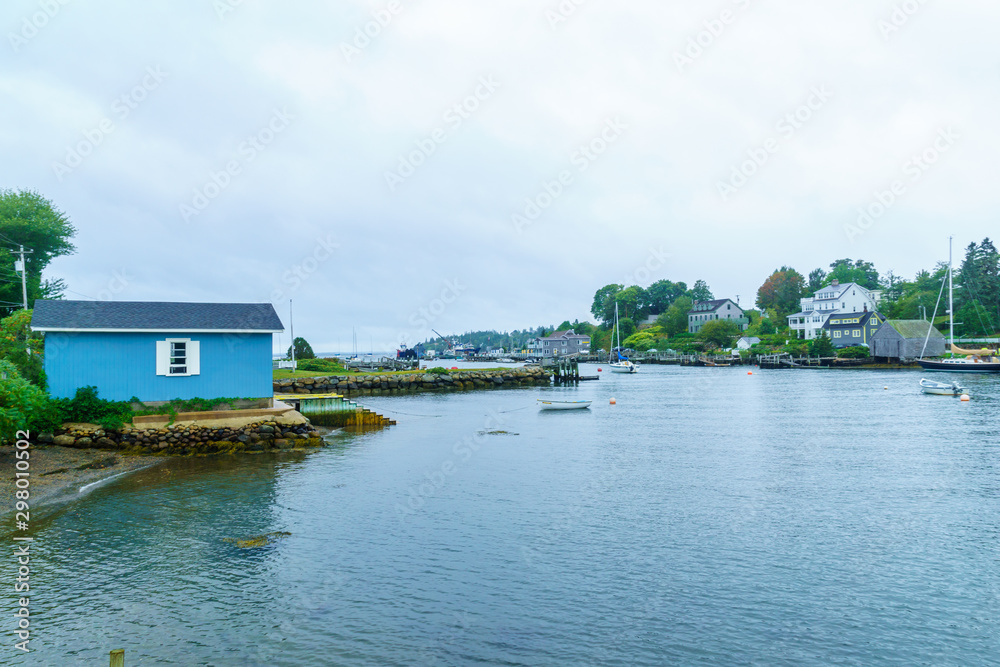 Bay, boats and houses in Chester Bay, boats and houses in Chester