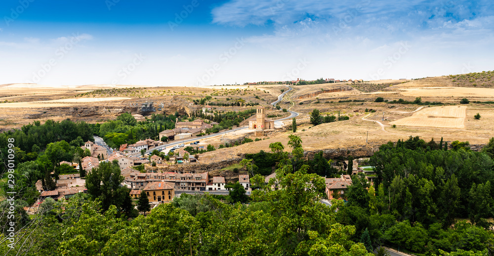View from the old Roman City of Segovia in Spain