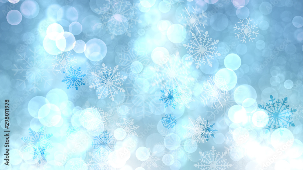 Christmas illumination and snowflake background Christmas illumination and snowflake background