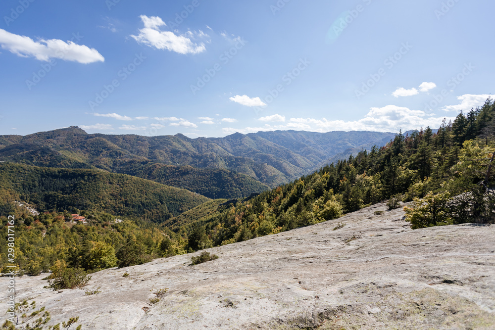 Panoramic view landscape from mountain, Bulgaria Panoramic view landscape from mountain, Bulgaria