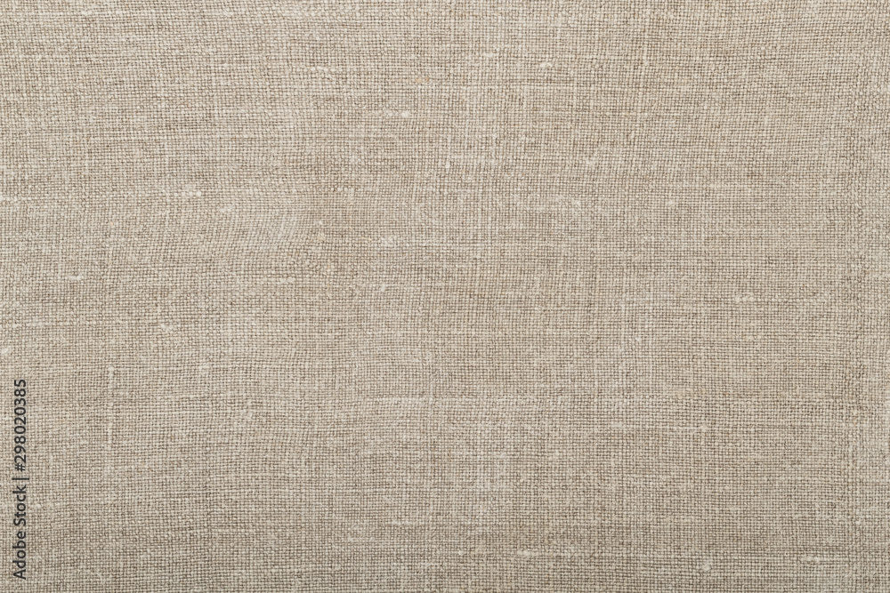 Simple rustic background from linen cloth with plain weave - obrazy, fototapety, plakaty 