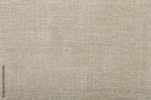 Simple rustic background from linen cloth with plain weave