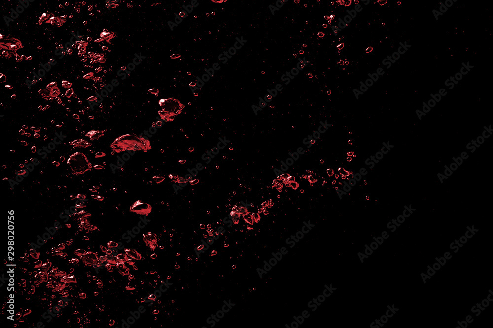 Red bubble splash background Red bubble splash background