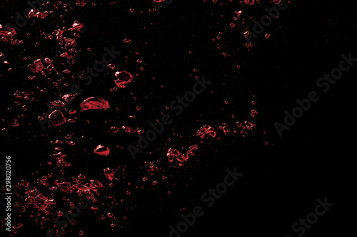 Red bubble splash background