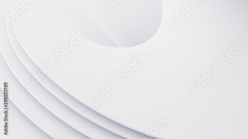 Fototapeta Naklejka Na Ścianę i Meble -  Abstract of white space architecture,Perspective of future design building