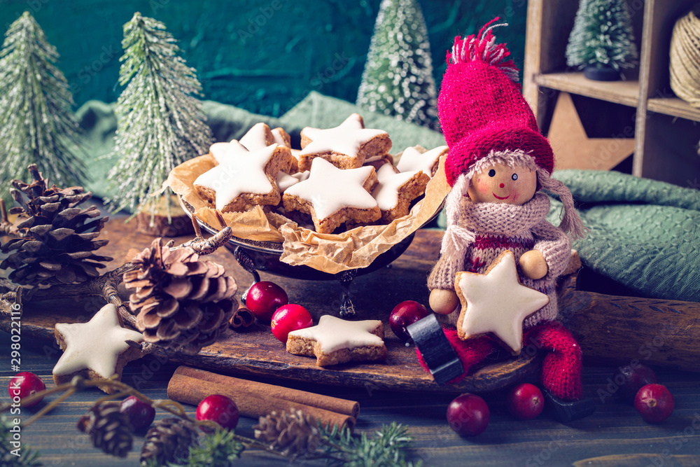 Fotografie Cinnamon stars cookies