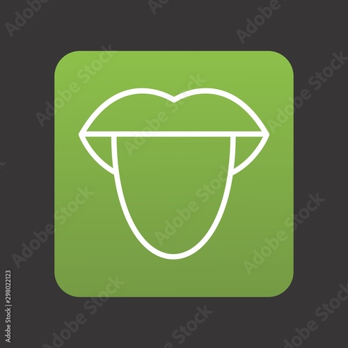 Tongue Icon For Your Design,websites and projects.