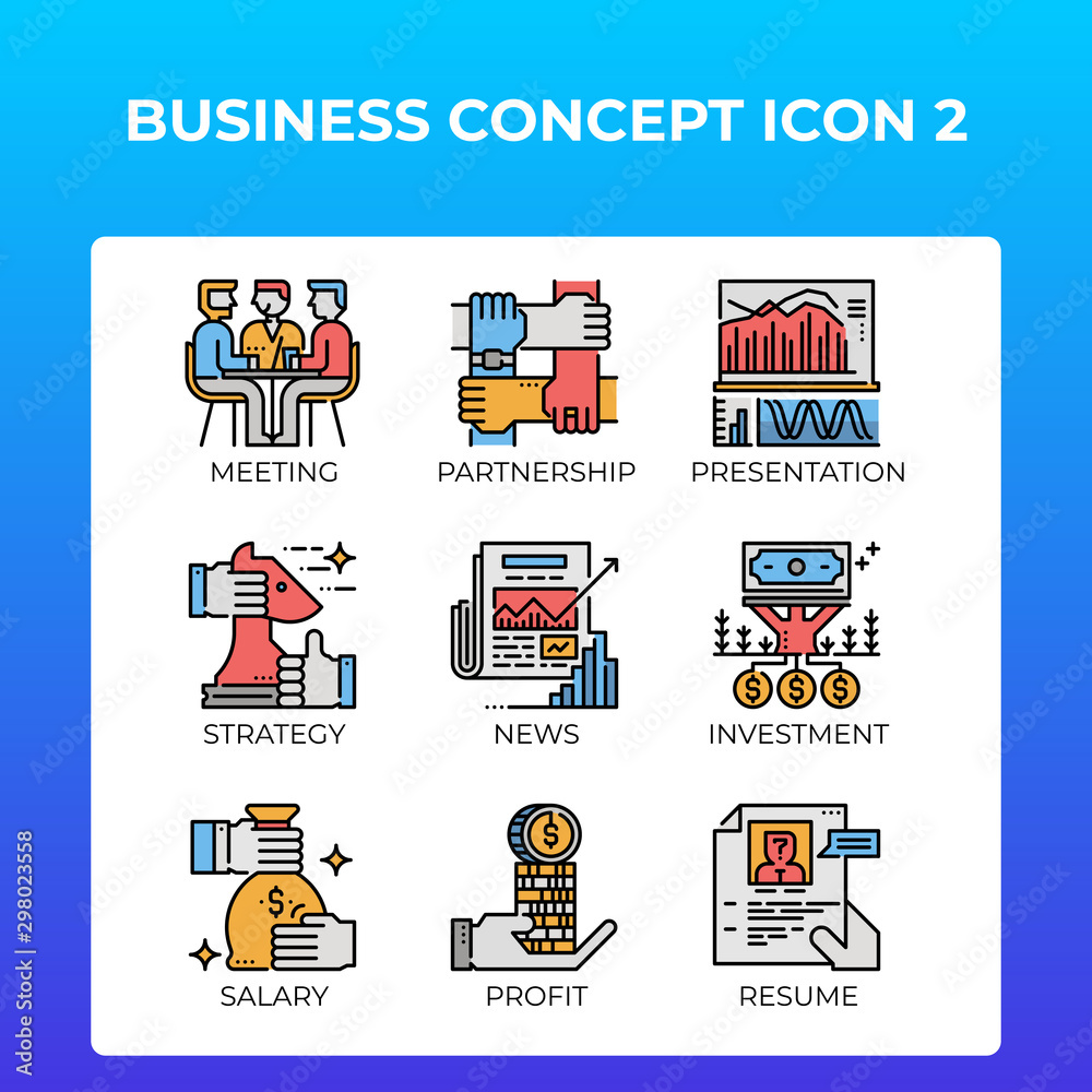 Business Concept Icons Business Concept Icons
