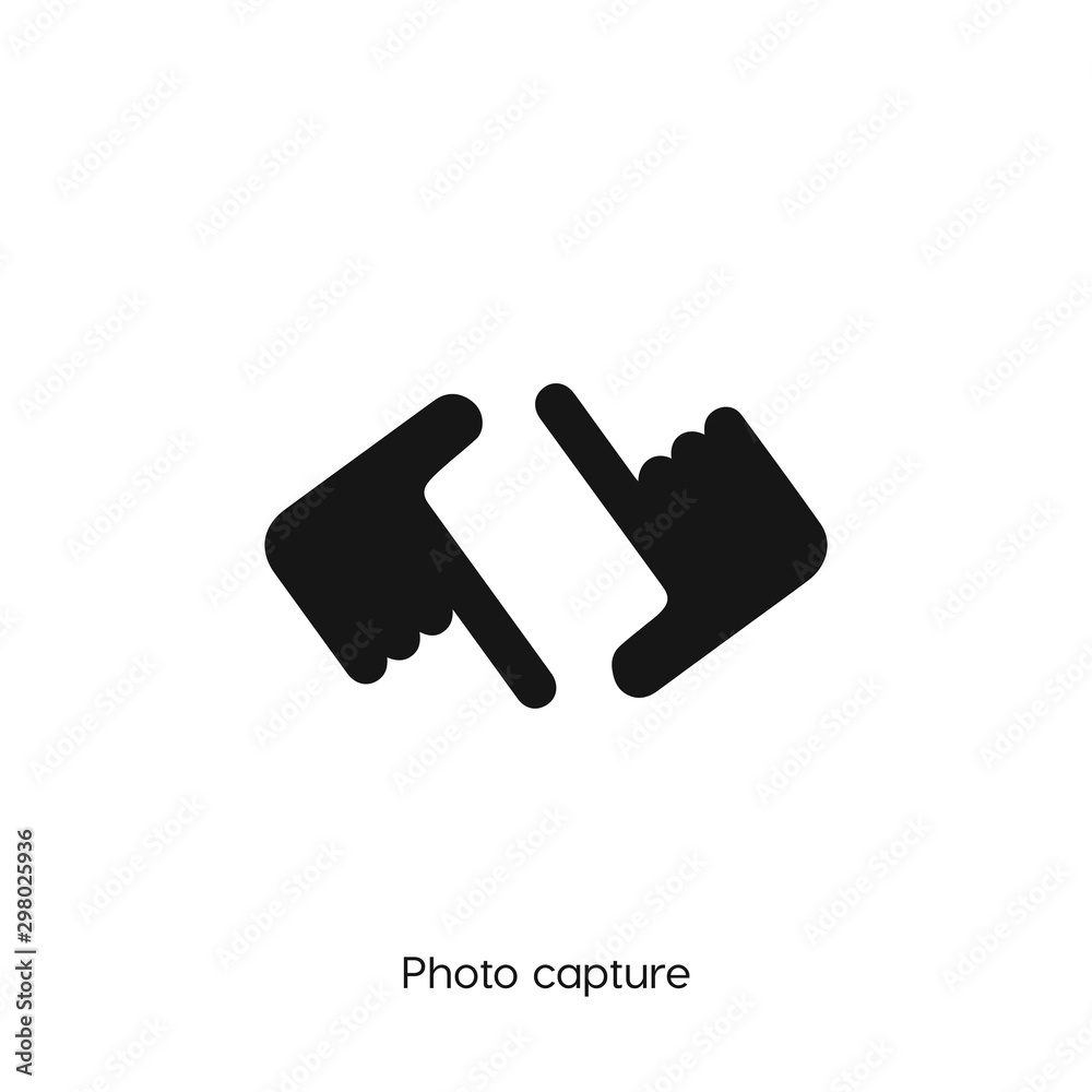 photo capture icon. capture vector symbol. Linear style sign for mobile concept and web design. capture symbol illustration. Pixel vector graphics - Vector	