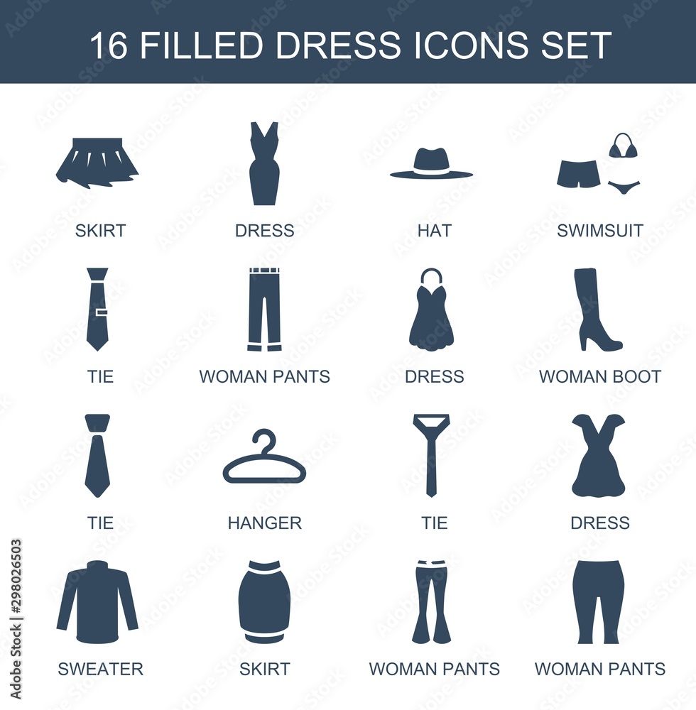 Fotografie 16 dress icons