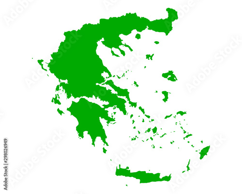 Karte von Griechenland