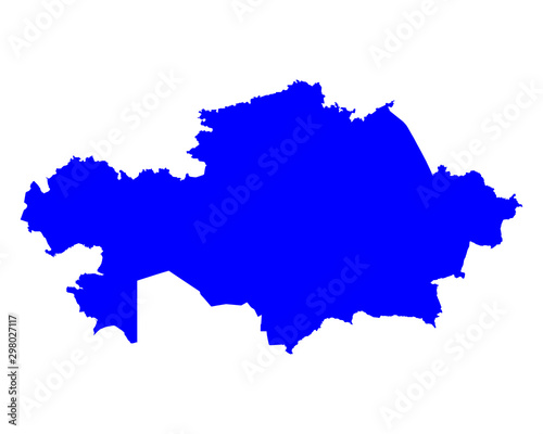 Karte von Kasachstan