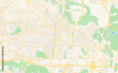 Printable street map of Incheon  South Korea