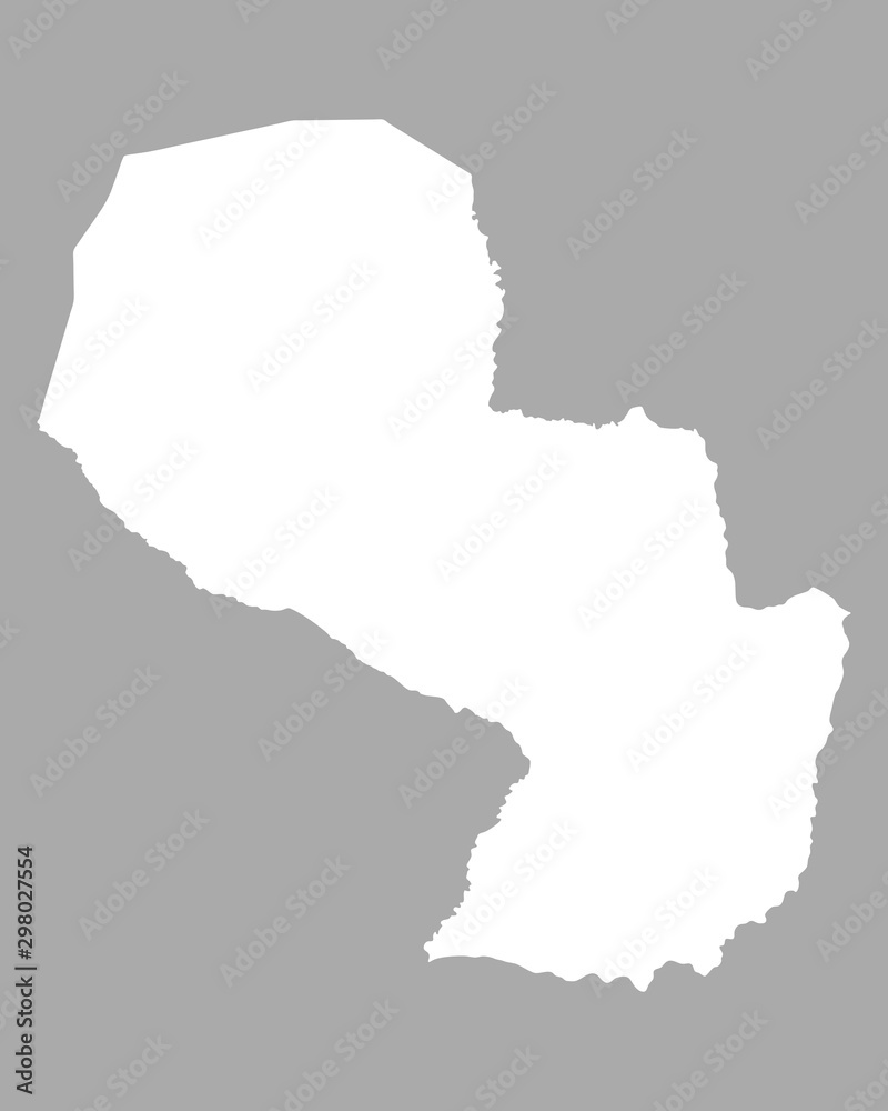 Karte von Paraguay
