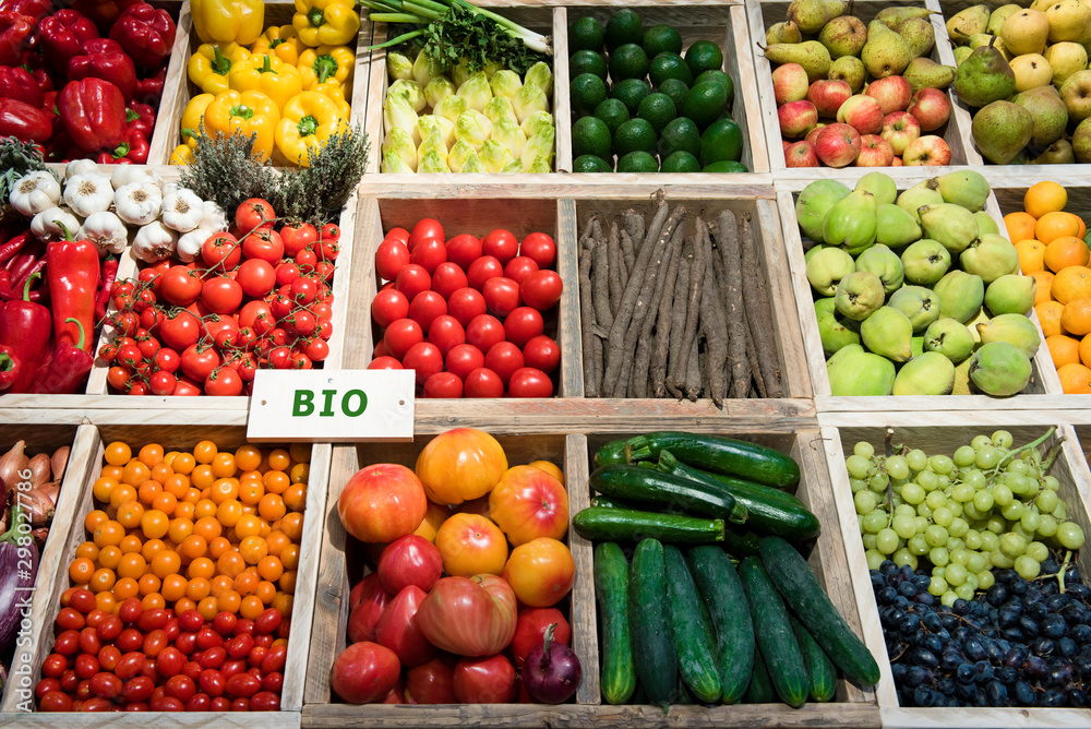 Markt, Gemüse, Obst, bio - obrazy, fototapety, plakaty 