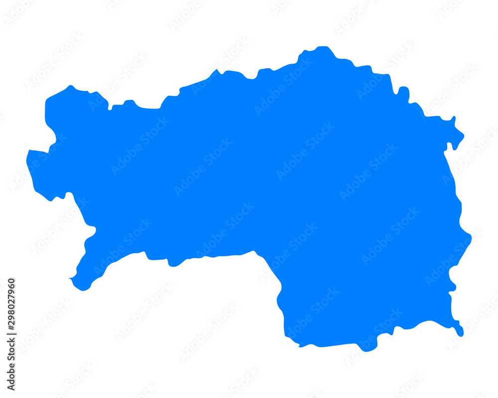 Karte der Steiermark