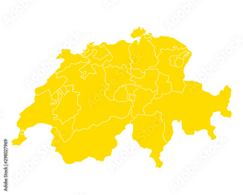 Karte der Schweiz