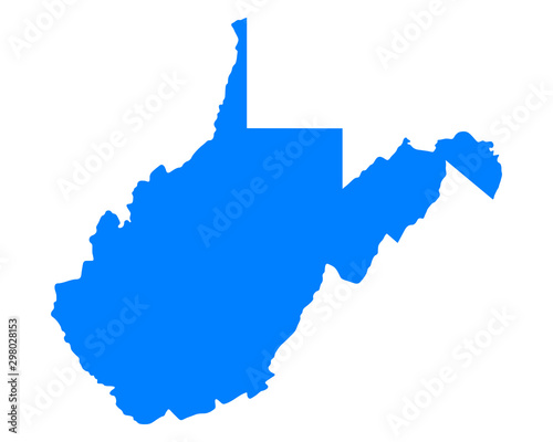 Karte von West Virginia