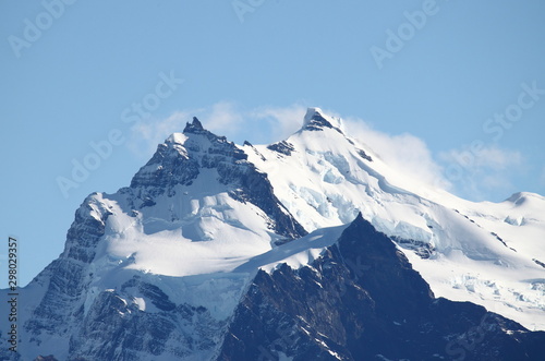 Mount Cerro Dos Picos in Los Glaciares national park. Patagonia, Argentina