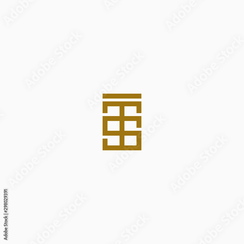 Letter TS initial gold Logo Icon Design Template. Elegant  Luxury  Modern Vector Illustration