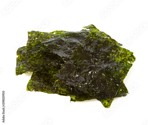 seaweed chips isolated on white