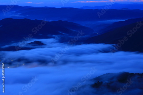 岩手県遠野市 高清水展望台からの雲海
