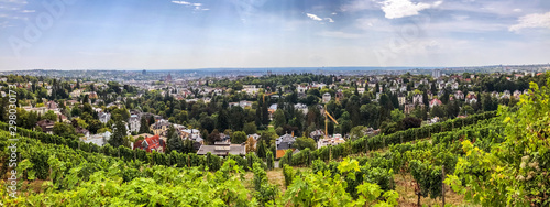 Blick über die Stadt Wiesbaden, Hessen, Deutschland 
