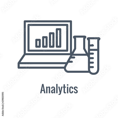 Science and Research Icon with one part of the scientific process