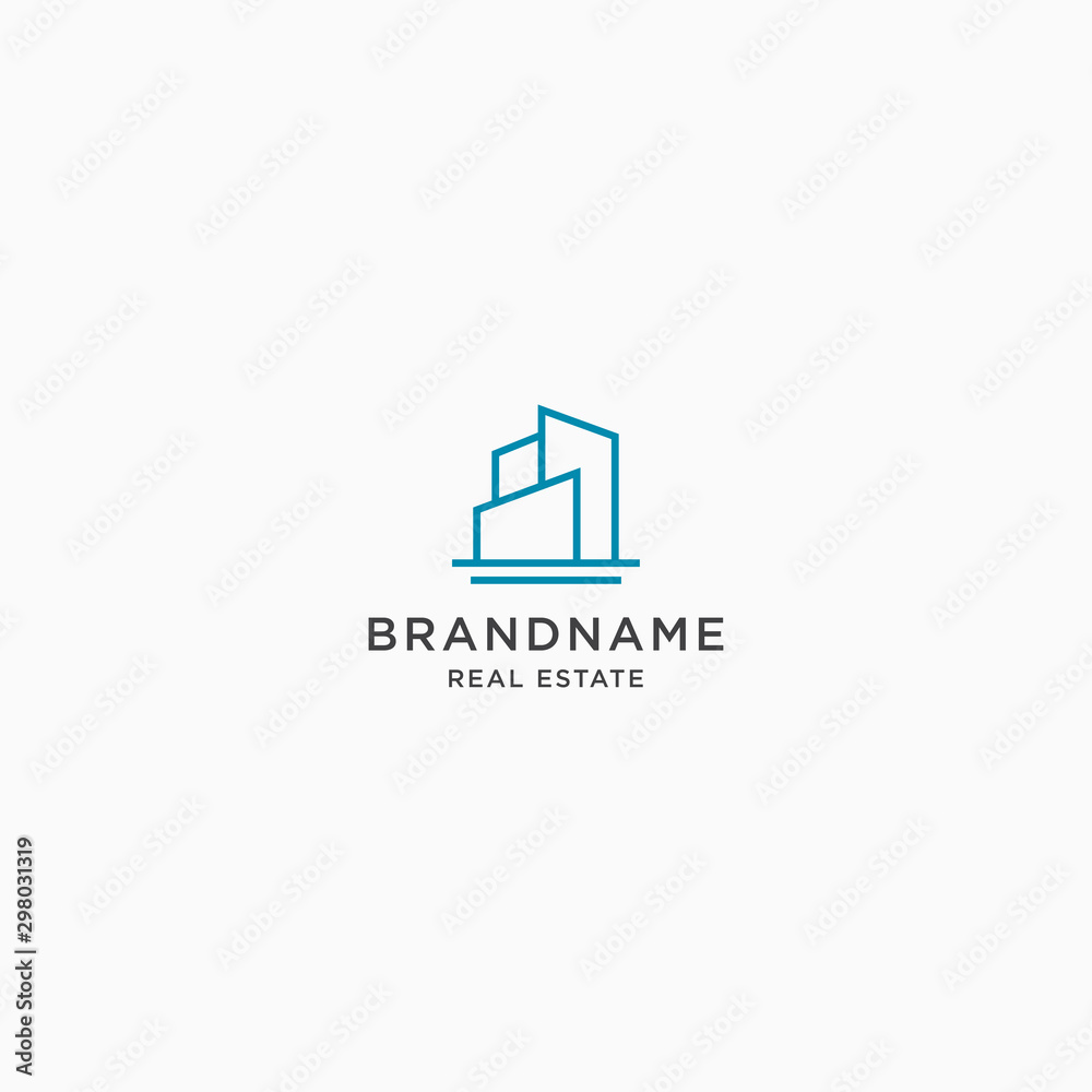 Building Logo Icon Design Template. Apartment, Construction, Modern Vector Illustration